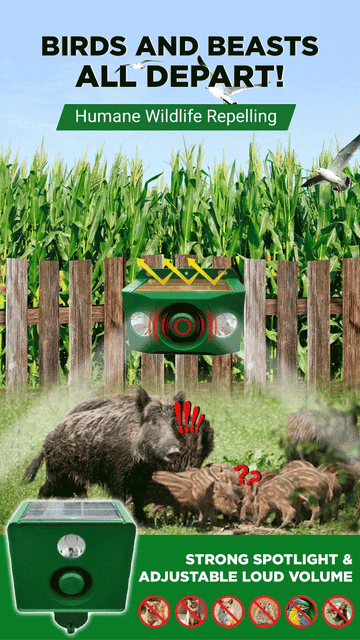 BUY 1 GET 1 FREE – High-Intensity Solar Predator Deterrent Lights for Maximum Protection